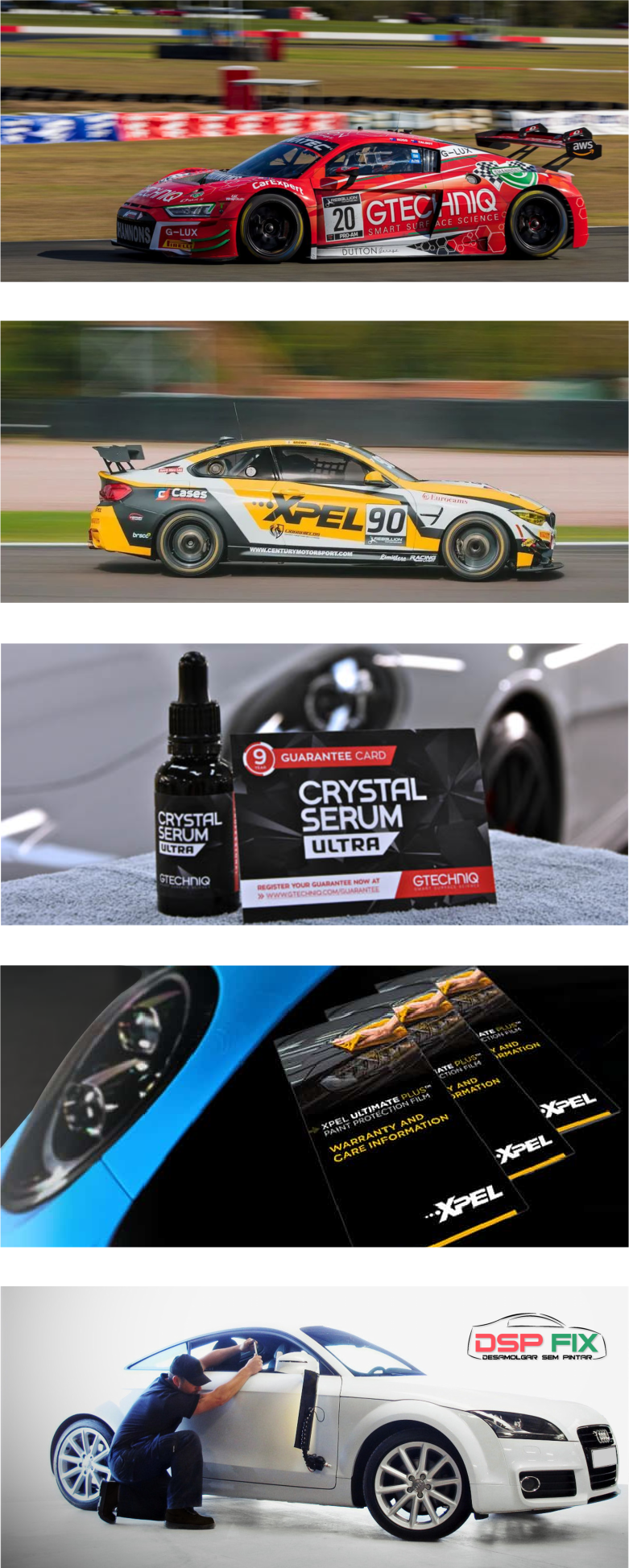 Gtechniq and XPEL product display